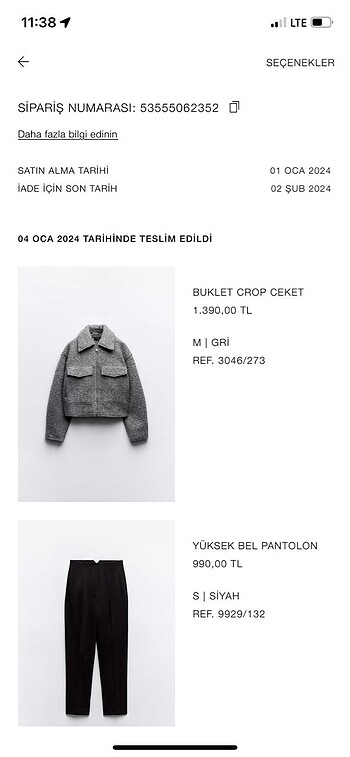 Zara Zara yep yeni