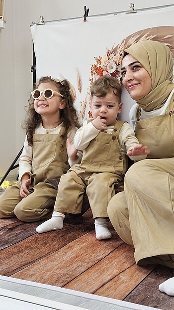 12-18 Ay Beden camel Renk 1 yaş çekim kıyafeti