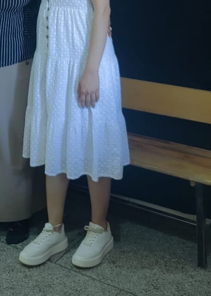 BEYAZ FİSTO ELBISE - Görsel 3