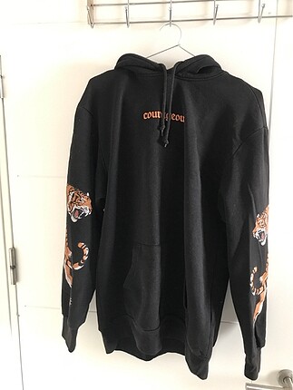 H&M Kolları kaplan desenli sweatshirt