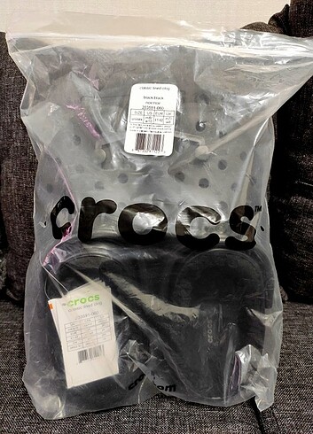 41 Beden siyah Renk CROCS Classic Lined Clog Siyah Tüylü Terlik