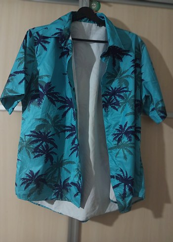 Erkek Mavi Kısa Kollu Gömlek - Görsel 2