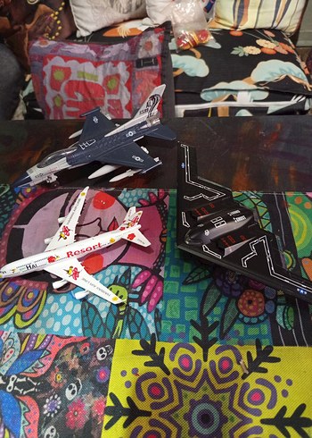 Renkli  Uçak Oyuncak Seti - Görsel 2