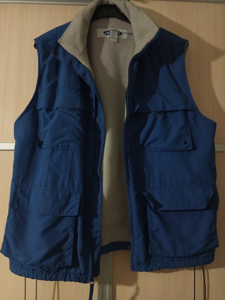 Mavi Fermuarlı Outdoor  Erkek Polar Yelek - Görsel 2