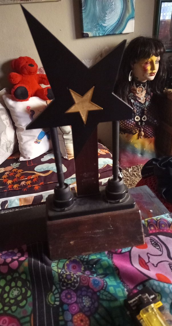 Ahşap Yıldız Figürin - Görsel 2