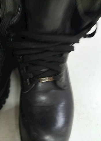 Siyah Deri Goratex Askeri Bot - Görsel 4