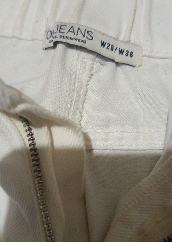 Beyaz Erkek Pamuk Pantolon - Görsel 2