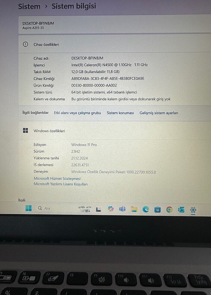 3 aylık Laptop - Görsel 4