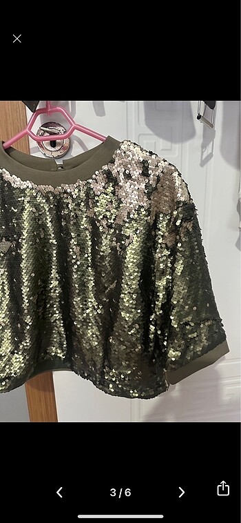 s Beden yeşil Renk Prada Pullu Crop