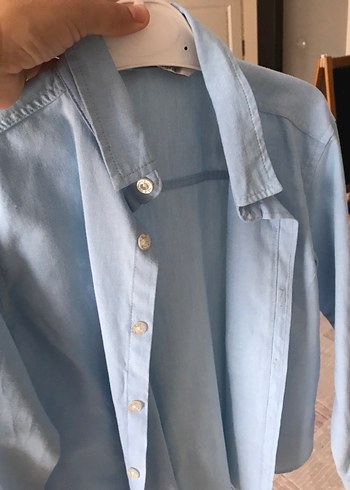 Erkek Çocuk mavi gömlek - Görsel 7