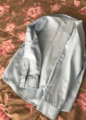 Erkek Çocuk mavi gömlek - Görsel 4