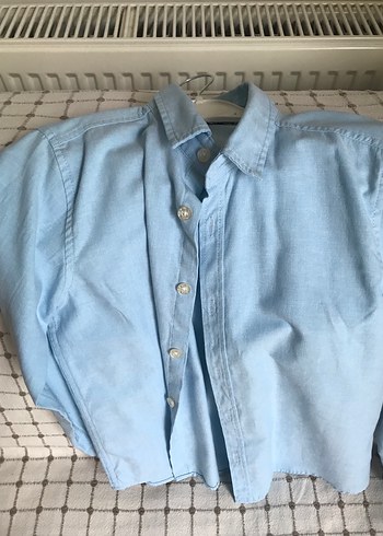 Erkek Çocuk mavi gömlek - Görsel 5