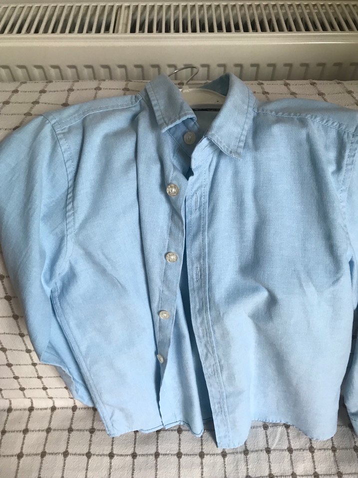 Erkek Çocuk mavi gömlek - Görsel 5