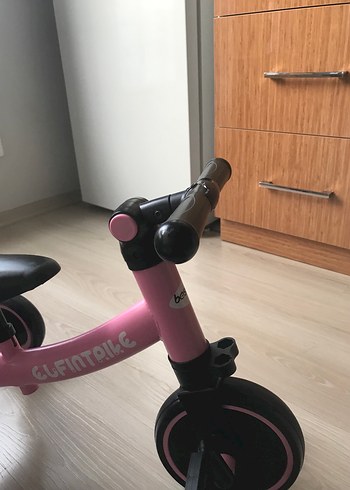 Koyu Pembe Üç Tekerlekli Çocuk denge Bisikleti - Görsel 5