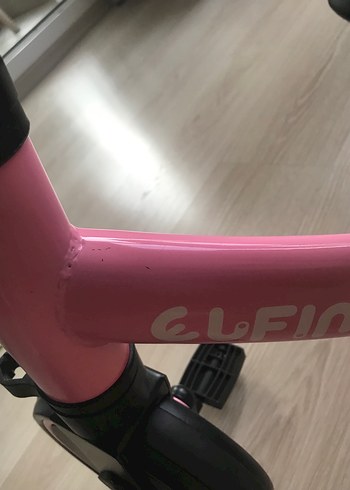 Koyu Pembe Üç Tekerlekli Çocuk denge Bisikleti - Görsel 9