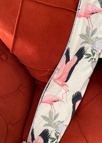 Flamingo desenli likralı tesettür haşema takımı 4lü - Görsel 11