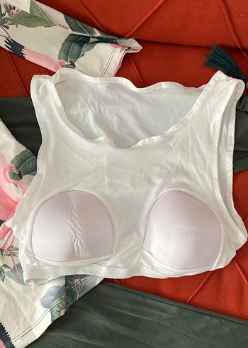 Flamingo desenli likralı tesettür haşema takımı 4lü - Görsel 9