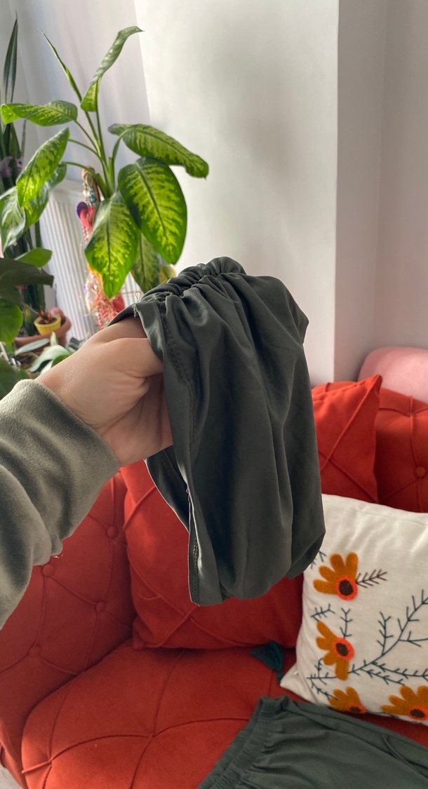 Flamingo desenli likralı tesettür  haşema takımı 4lü - Görsel 4