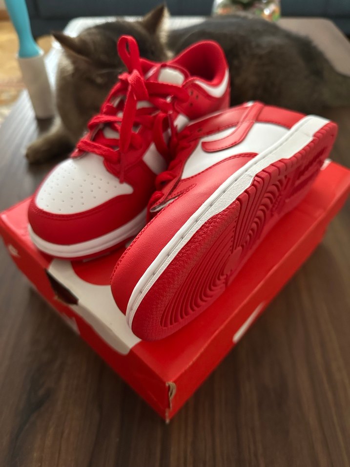 Nike Kırmızı dunk Sneakers - Görsel 3