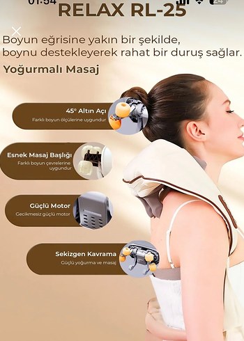 Bej Masajlı Boyun ve Omuz Rahatlatıcı - Görsel 3