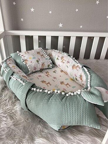 Bebek yatak yastık ve pike takımı - Görsel 3