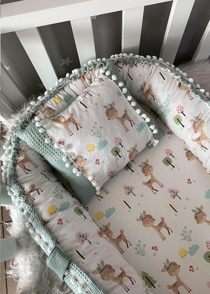 Bebek yatak yastık ve pike takımı - Görsel 4