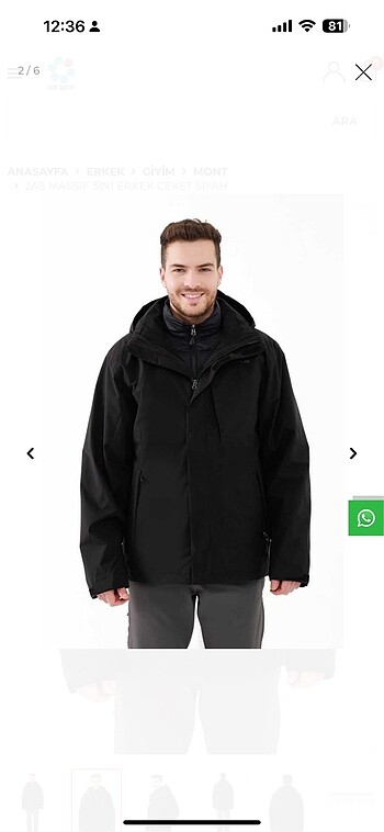 Her bedeni mevcut xs s m L XL XXL 3XL Massif 3in1 Erkek Ceket Si