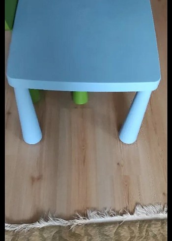 Ikea Mavi Çocuk masa ve Sandalyesi - Görsel 5