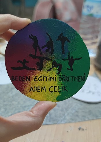 Beden El Boyaması Öğretmenler Günü Magneti