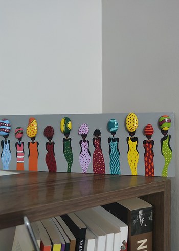 Renkli Kadın Figürleri Dekoratif Tablo - Görsel 6