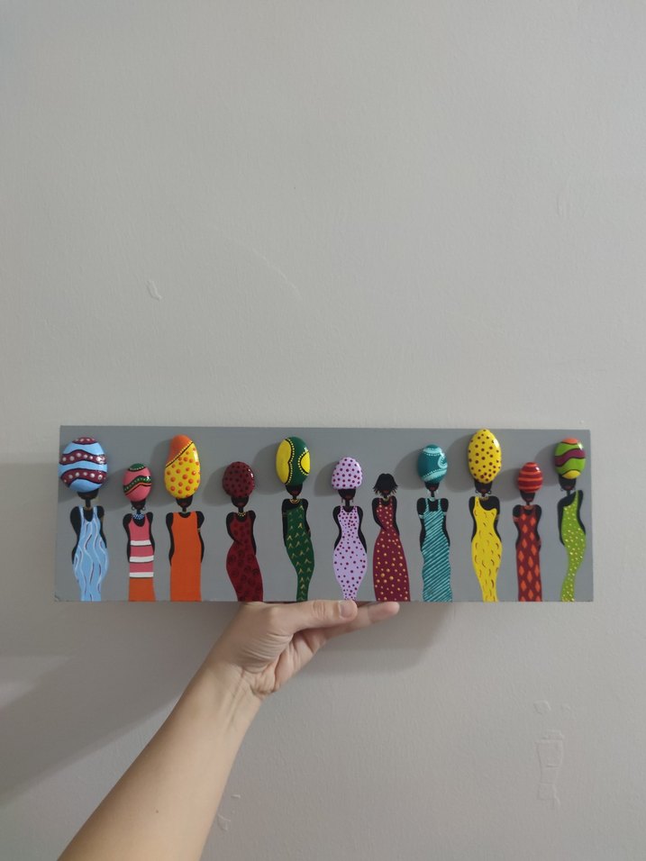 Renkli Kadın Figürleri Dekoratif Tablo - Görsel 4