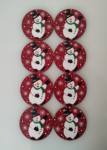 Renkli Yılbaşı Temalı Dekoratif Yuvarlak Süsler - Görsel 14