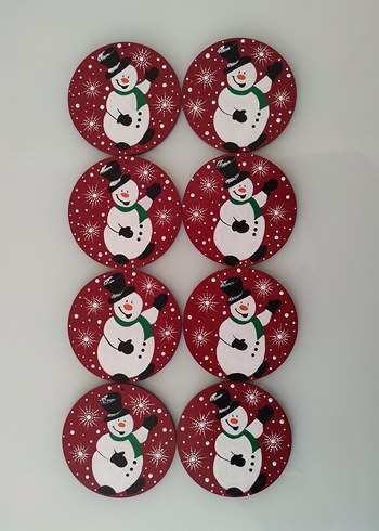 Renkli Yılbaşı Temalı Dekoratif Yuvarlak Süsler - Görsel 13