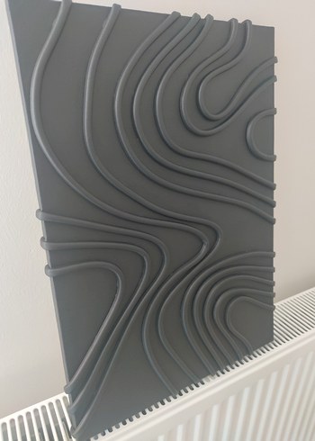 Siyah Kabartmalı Modern Tablo - Görsel 5