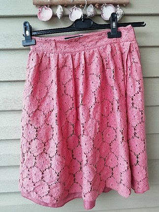 Güpür Pembe Etek 