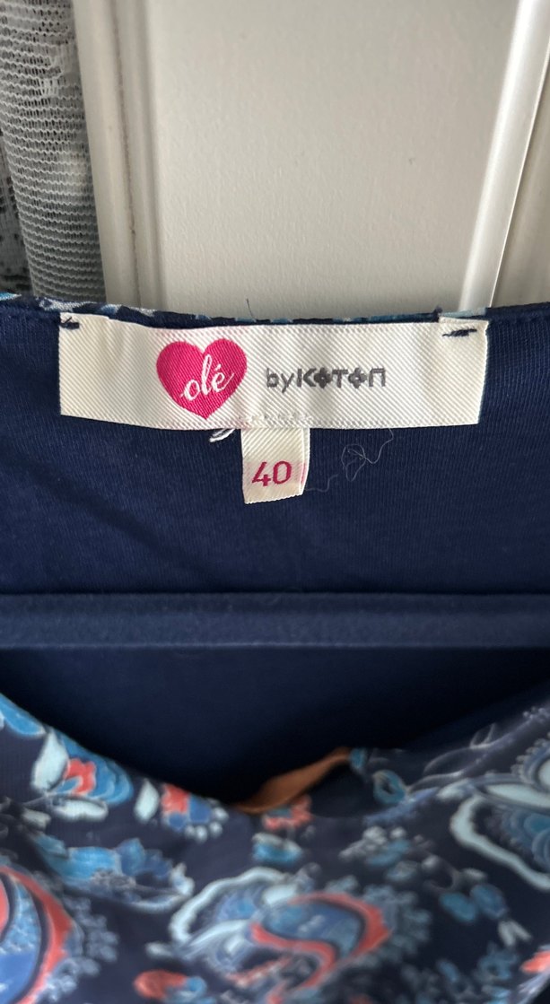 Uzun Kollu V Yaka Mavi Bohem Elbise - Görsel 3