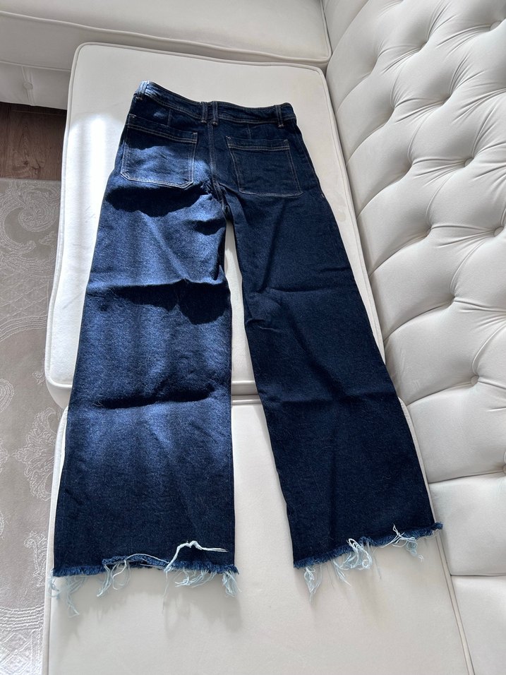 Lacivert Kot Pantolon - Görsel 2