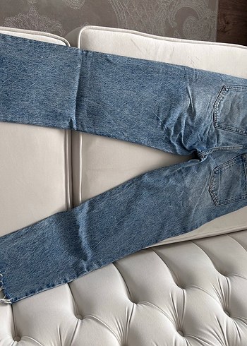 Kadın Mavi Denim Jean - Görsel 3