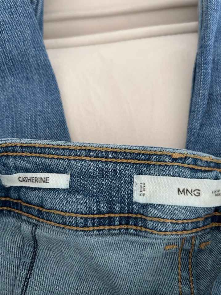 Geniş Kesim Midi Boy Kadın Kot Pantolon - Görsel 3