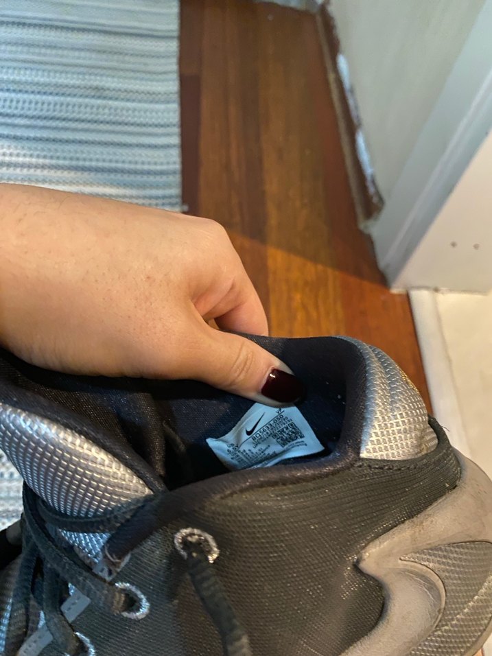 Unisex Nike Gri basketbol ayakkabısı - Görsel 4