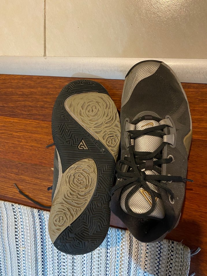 Unisex Nike Gri basketbol ayakkabısı - Görsel 5