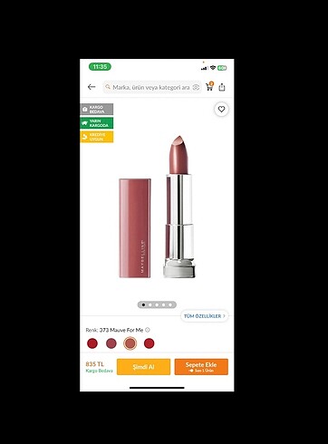 Maybelline rimel ruj - Görsel 6