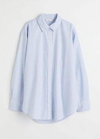 H&M Mavi Beyaz çizgili gömlek 