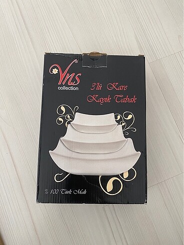 3lü porselen kayık tabak