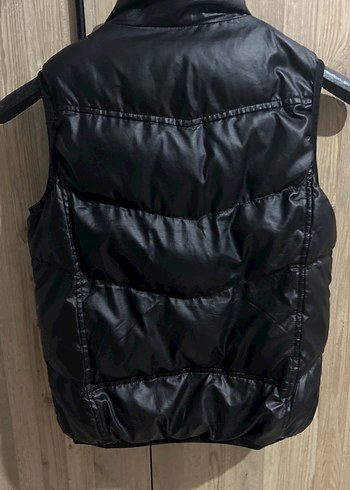 Erkek Deri Kemerli Yelek Siyah - Görsel 3