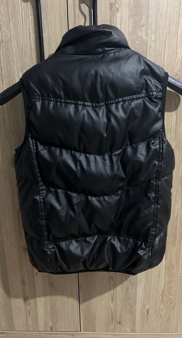 Erkek Deri Kemerli Yelek Siyah - Görsel 3