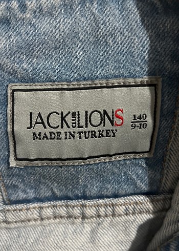 Düğmeli Beyaz ve Mavi Denim Kadın Ceket - Görsel 4