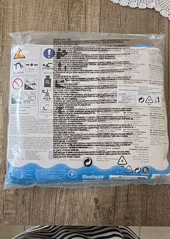 Decathlon Bestway Şeffaf Renkli Şişme Yüzme Matı
