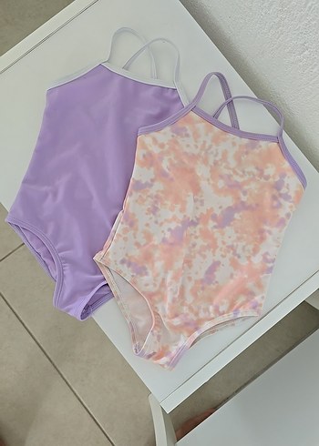 primark marka Kız Çocuk Mor Tie-Dye Askılı Mayo Seti