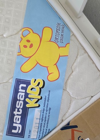 yatsan marka Beyaz Pastel Bebek cocuk  yatağı - Görsel 10